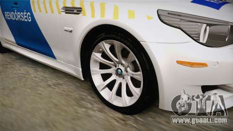 BMW M5 E60 Hungary Police for GTA San Andreas