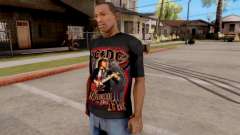 Black T-Shirt AC/DC for GTA San Andreas