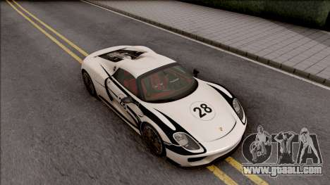 Porsche 918 Spyder 2013 for GTA San Andreas