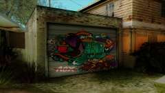 Graffiti on garage for GTA San Andreas
