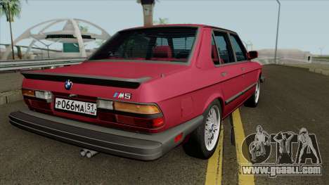 BMW M5 1985 for GTA San Andreas