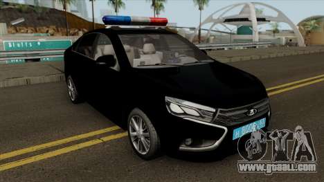 Lada Vesta Traffic Police v2 for GTA San Andreas
