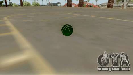 Green Basketball Ball by Vexillum for GTA San Andreas