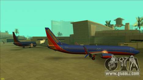 Southwest Airlines 737-800 for GTA San Andreas