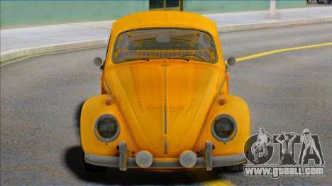 Volkswagen Beetle 1966 Yellow for GTA San Andreas