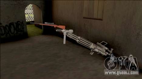 Weapons in Grove Street for GTA San Andreas