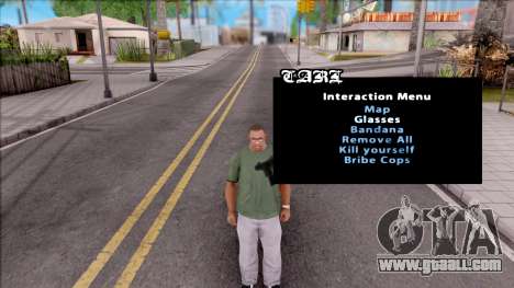 GTA Online Interaction Menu for GTA San Andreas