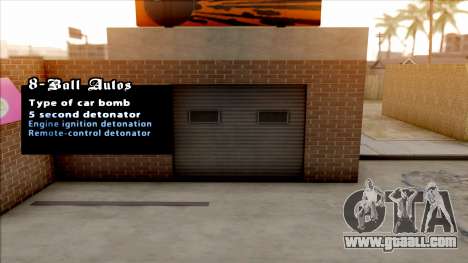 Garage Bomb Changer for GTA San Andreas