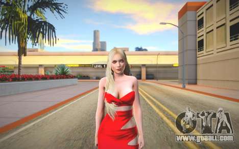 Helena Red Dress for GTA San Andreas