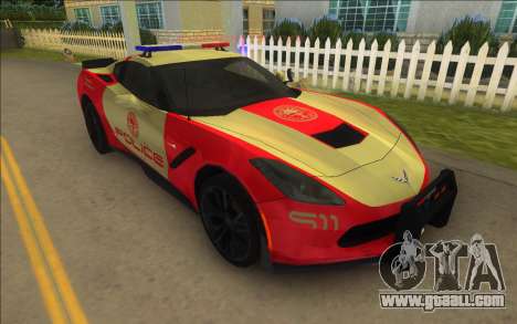 Corvette C7 Police for GTA Vice City