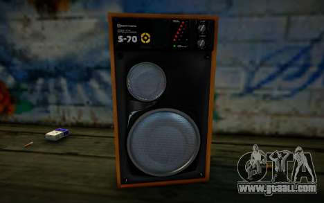 Speakers Radiotehnika S-70 for GTA San Andreas