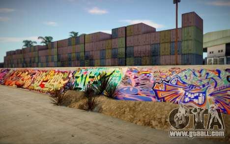 Los Angeles 90s Stormdrain Graffiti for GTA San Andreas