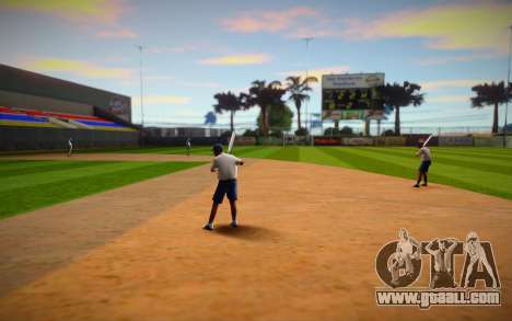 Training on a baseball field in LV for GTA San Andreas