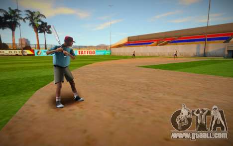 Training on a baseball field in LV for GTA San Andreas