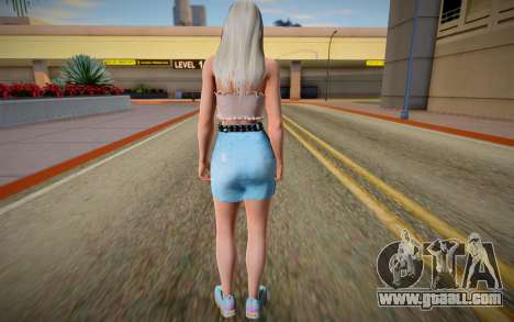 Rachel v7 Blue Skirt for GTA San Andreas
