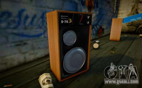 Speakers Radiotehnika S-70 for GTA San Andreas