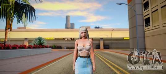Rachel v7 Blue Skirt