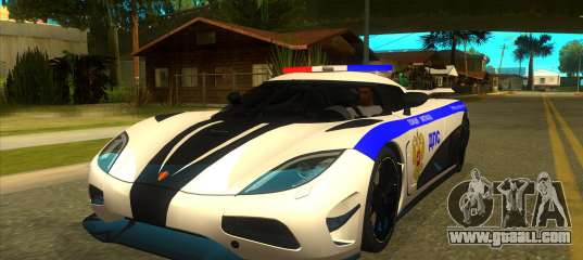 Police Koenigsegg Agera R