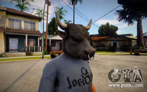 GTA V Bull Mask For CJ for GTA San Andreas