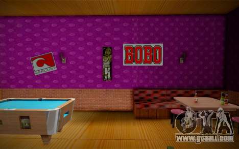 The updated interior of the bar for GTA San Andreas
