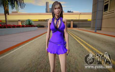 Tifa Purple Dress for GTA San Andreas