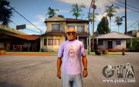 Camisa Asuna Love (SAO) for GTA San Andreas