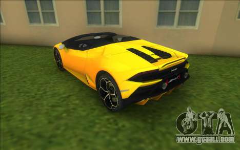 Lamborghini Huracan EVO Spyder for GTA Vice City