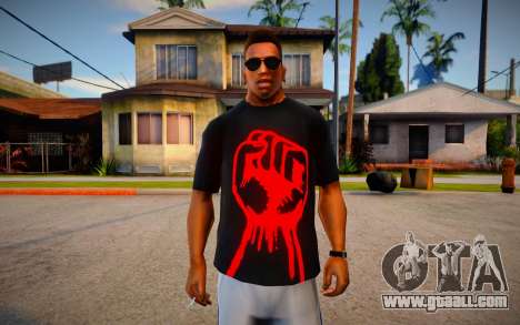Red Fist T-Shirt for GTA San Andreas