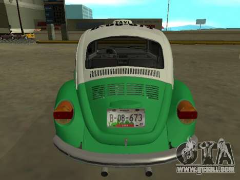 Volkswagen Beetle 1994 Taxi from Mexico for GTA San Andreas