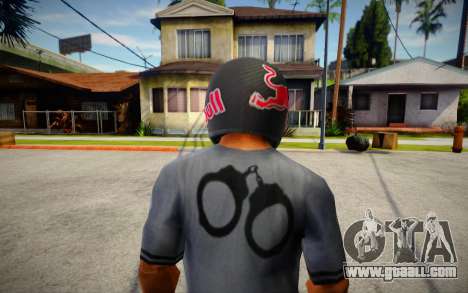 Racing Helmet Red Bull for GTA San Andreas