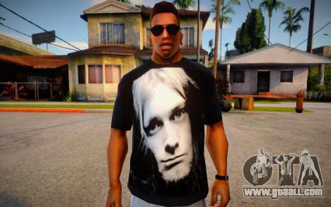 Kurt Cobain T-Shirt for GTA San Andreas