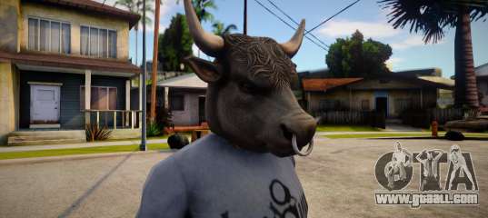 GTA V Bull Mask For CJ
