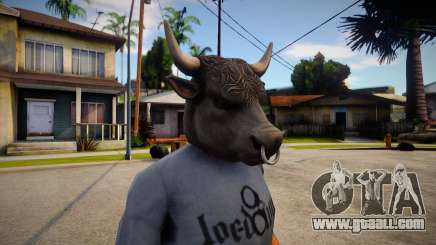 GTA V Bull Mask For CJ for GTA San Andreas