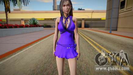 Tifa Purple Dress for GTA San Andreas