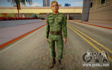 Serbian Female Soldier for GTA San Andreas