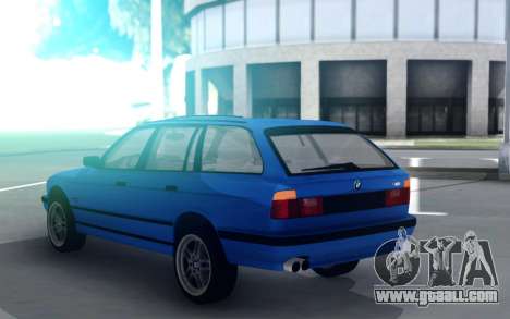 BMW M5 E34 Wagon Blue for GTA San Andreas