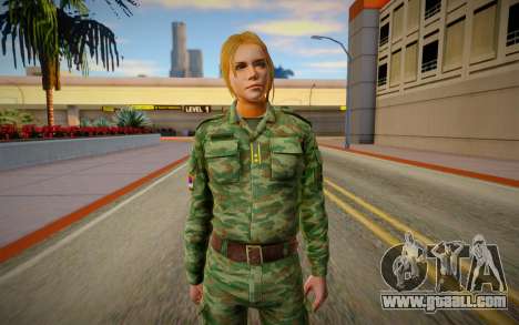 Serbian Female Soldier for GTA San Andreas