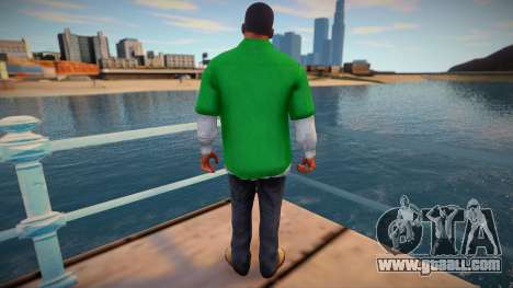 Franklin in a green shirt for GTA San Andreas