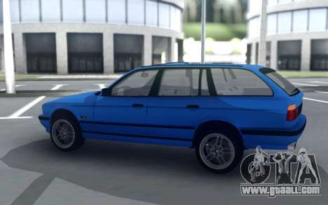 BMW M5 E34 Wagon Blue for GTA San Andreas