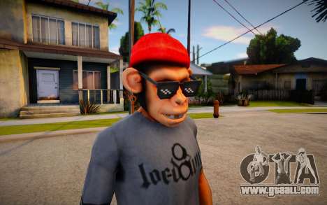 Free Fire Monkey Mask For Cj for GTA San Andreas