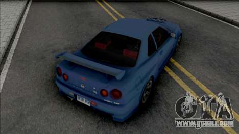 Nissan Skyline GT-R R34 Nismo Z-Tune 2005 [IVF] for GTA San Andreas