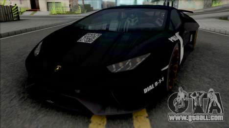 Lamborghini Huracan Performante Police for GTA San Andreas