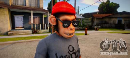 Free Fire Monkey Mask For Cj