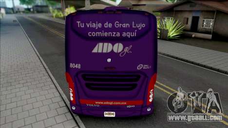 Volvo 9800 de ADO GL (Morado) for GTA San Andreas