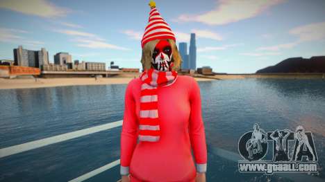 Female striped scarf from GTA Online for GTA San Andreas