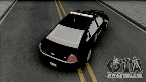 Chevrolet Caprice 2013 Sheriff Police for GTA San Andreas