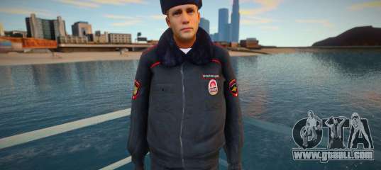 Police Major in Winter Uniform