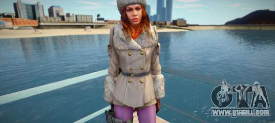 Jessica Sherawat in winter clothes