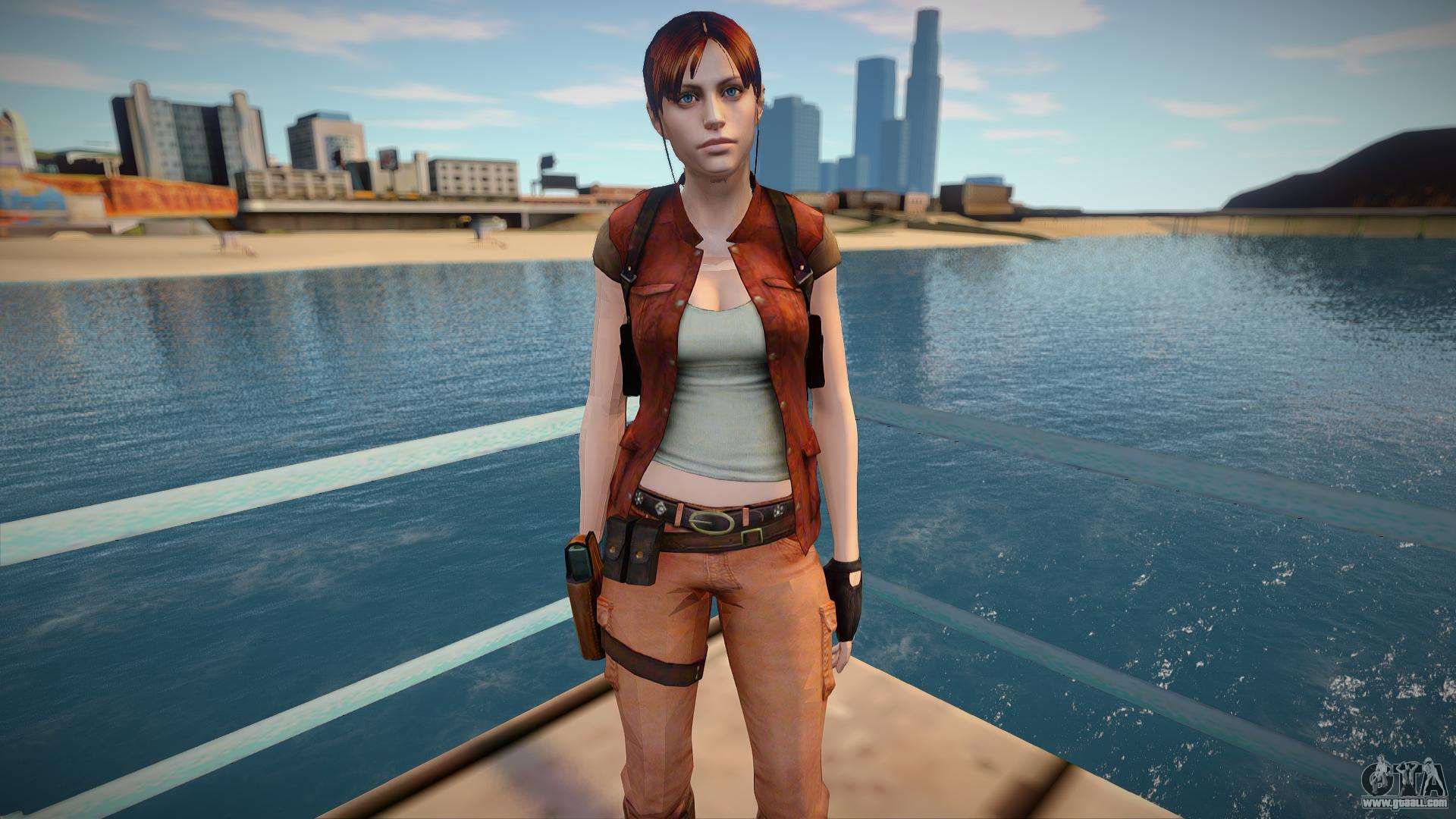 Claire Redfield in a costume Helena Harper for GTA San Andreas