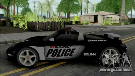 Porsche Carrera GT 2004 Police for GTA San Andreas